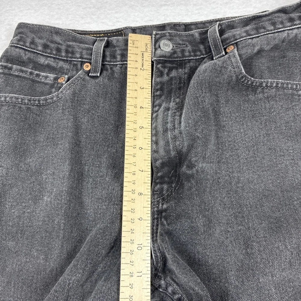 Vintage‎ Levi's 505 Black Jeans Size 34 X 34 100% Cotton Straight Leg Denim Y2K